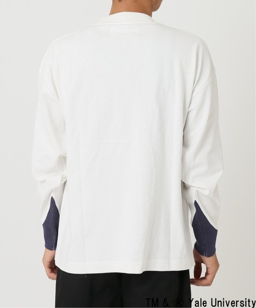 SPALDING（スポルディング）の「【SPALDING × YALE】relume別注ロングスリーブTee（Tシャツ/カットソー・メンズ・ホワイト/ベージュ・MEDIUM/LARGE）」の12枚目の写真