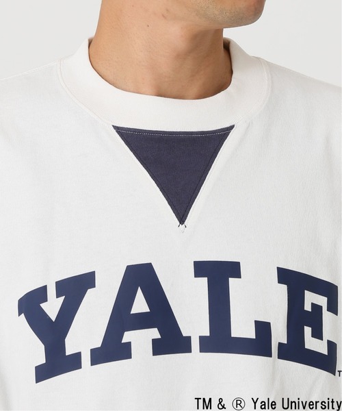 SPALDING（スポルディング）の「【SPALDING × YALE】relume別注ロングスリーブTee（Tシャツ/カットソー・メンズ・ホワイト/ベージュ・MEDIUM/LARGE）」の13枚目の写真