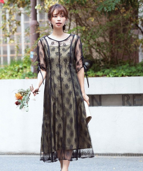 セール 刺繍レースマーメイドライン結婚式ロングワンピースドレス ドレス Fashion Letter ファッションレター のファッション通販 Zozotown