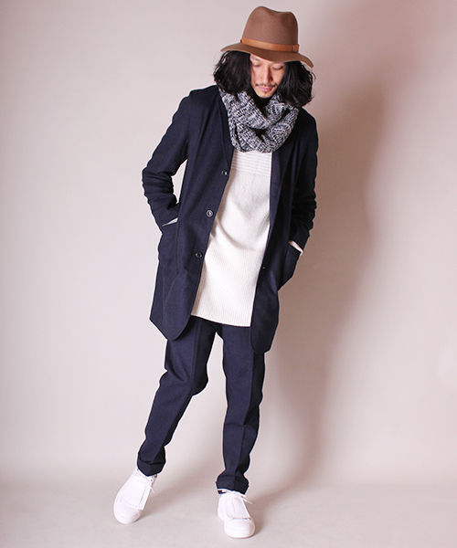 Lui's（ルイス）の「SUPER THANKS(スーパー・サンクス)　Lui's別注ウール9分丈パンツ（スラックス・メンズ・ネイビー/グレー・SMALL/LARGE/MEDIUM）」の15枚目の写真