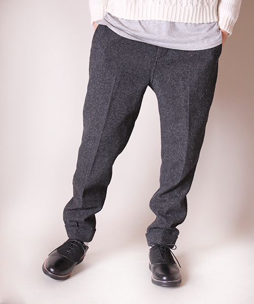 Lui's（ルイス）の「SUPER THANKS(スーパー・サンクス)　Lui's別注ウール9分丈パンツ（スラックス・メンズ・ネイビー/グレー・SMALL/LARGE/MEDIUM）」の3枚目の写真