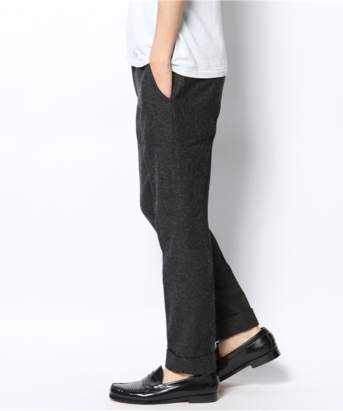 Lui's（ルイス）の「SUPER THANKS(スーパー・サンクス)　Lui's別注ウール9分丈パンツ（スラックス・メンズ・ネイビー/グレー・SMALL/LARGE/MEDIUM）」の4枚目の写真