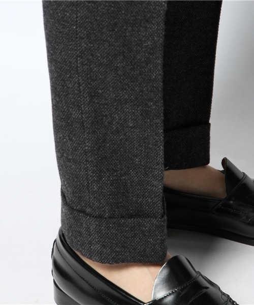 Lui's（ルイス）の「SUPER THANKS(スーパー・サンクス)　Lui's別注ウール9分丈パンツ（スラックス・メンズ・ネイビー/グレー・SMALL/LARGE/MEDIUM）」の9枚目の写真