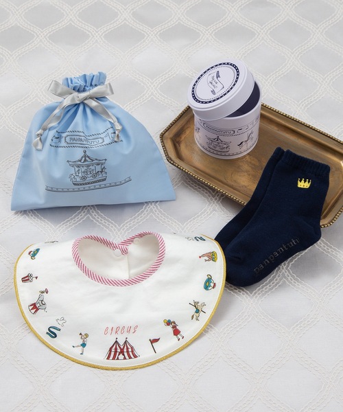 panpantutu（パンパンチュチュ）の「プチジュエル缶/ベビーシャワー（４点セット）（ベビーギフト・キッズ・ライトブルー/ホワイト×レッド/クリアブルー/ピンク/ホワイト系その他/ベージュ/ベビーピンク/ライトベージュ/ホワイト×ブルー/ピンク系その他/レッド系その他/ネイビー/ライトインディゴブルー/アクア/ネイビー系/ホワイト×ゴールド/ベージュ系/チェリーピンク/チェック/ナチュラル/スモークピンク・FREE）」の3枚目の写真