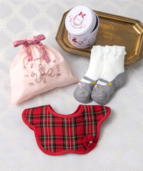 panpantutu（パンパンチュチュ）の「プチジュエル缶/ベビーシャワー（４点セット）（ベビーギフト・キッズ・ライトブルー/ホワイト×レッド/クリアブルー/ピンク/ホワイト系その他/ベージュ/ベビーピンク/ライトベージュ/ホワイト×ブルー/ピンク系その他/レッド系その他/ネイビー/ライトインディゴブルー/アクア/ネイビー系/ホワイト×ゴールド/ベージュ系/チェリーピンク/チェック/ナチュラル/スモークピンク・FREE）」の21枚目の写真