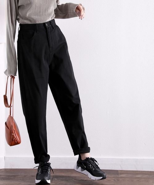 classicalelf(クラシカルエルフ)の「キッズ ゆるっと穿くルーズバルーンの無地テーパードパンツ(フルレングス)(デニムパンツ・キッズ・ブラック/ナチュラル/ワンウォッシュ・110/120/130/140/150)」の14枚目の写真