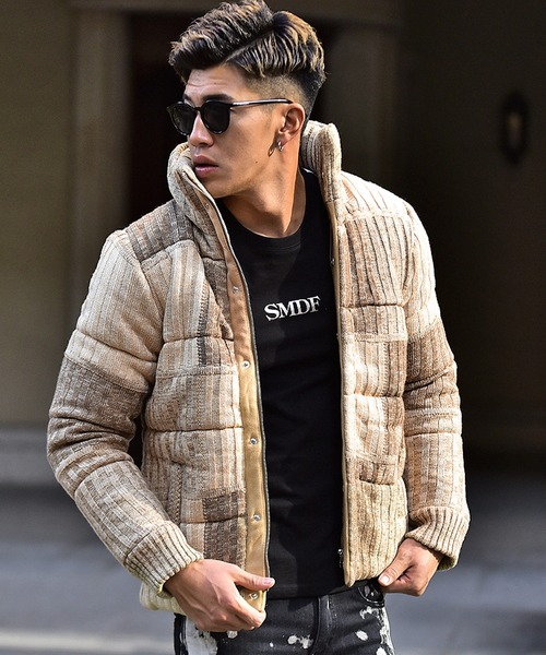 パッチワーク中綿ジャケット（ダウンジャケット/コート）｜JOKER