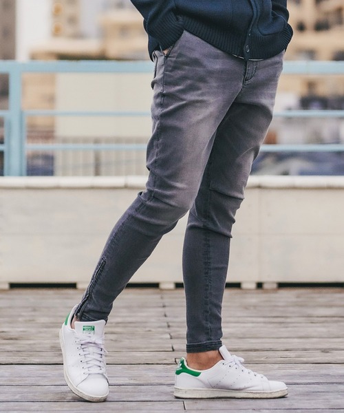 Mp8716 裾zipスーパーテーパードパンツ ブラックデニム デニムパンツ Cambio カンビオ のファッション通販 Zozotown