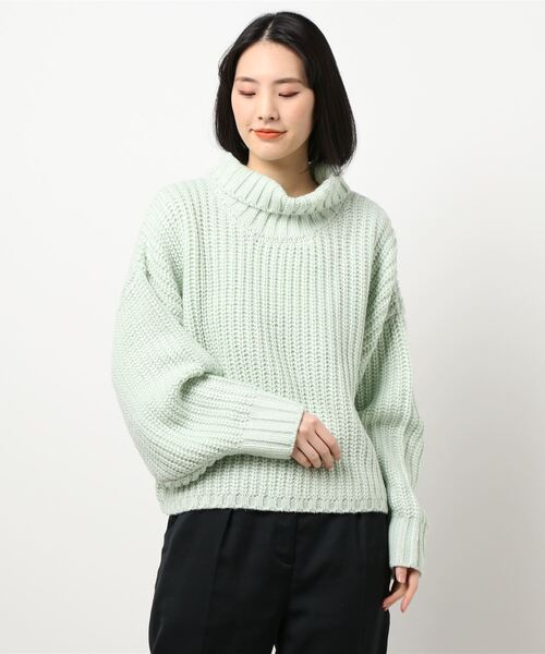 KOBE LETTUCE（コウベレタス）の「ボリュームハイネックニットトップス（ニット/セーター・レディース・ブルー/ピンク系その他/ミント/アイボリー・FREE）」の13枚目の写真