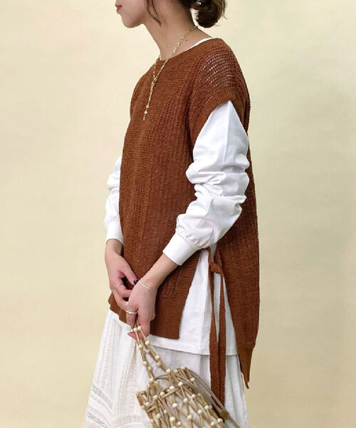 fredy repit（フレディレピ）の「ネット編みニットベスト（ベスト  