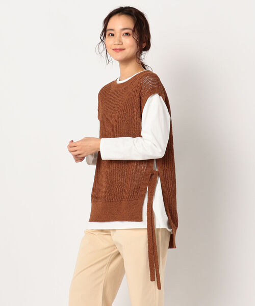 fredy repit（フレディレピ）の「ネット編みニットベスト（ベスト  