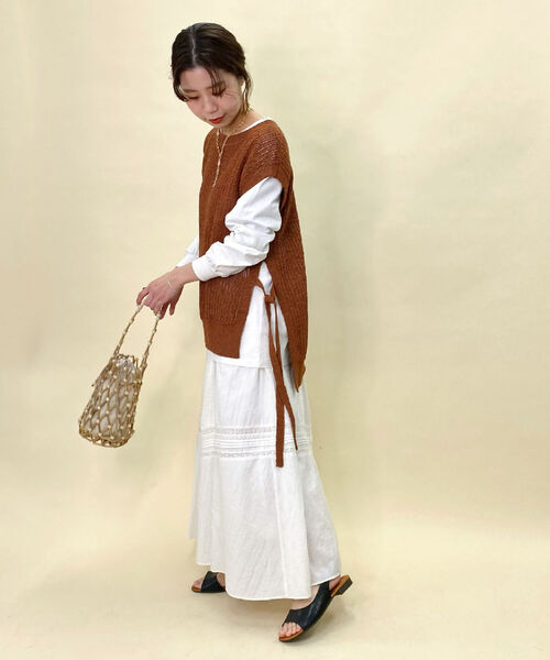 fredy repit（フレディレピ）の「ネット編みニットベスト（ベスト  