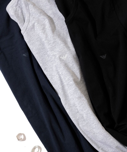 EMPORIO ARMANI(エンポリオアルマーニ)の「【EMPORIO ARMANI】ワンポイントロゴクルーネックTEE(Tシャツ/カットソー・メンズ・ネイビー/ブラック/グレー/ホワイト・XL/M/L/S)」の5枚目の写真