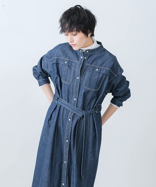 Bou Jeloud（ブージュルード）の「デニムロングシャツワンピース