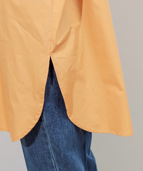 DISCOAT（ディスコート）の「【前後2WAY】ハシゴレース袖ボリュームチュニック（シャツ/ブラウス・レディース・オフホワイト/ブラック/オレンジ・FREE）」の14枚目の写真