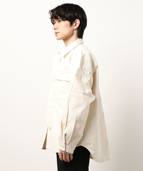 STYLEBLOCK（スタイルブロック）の「カツラギ配色ステッチビッグCPOジャケット（その他アウター・メンズ・ライトカーキ/ベージュ/アイボリー・M/L/LL）」の6枚目の写真