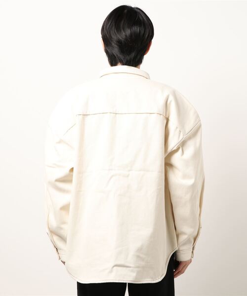 STYLEBLOCK（スタイルブロック）の「カツラギ配色ステッチビッグCPOジャケット（その他アウター・メンズ・ライトカーキ/ベージュ/アイボリー・M/L/LL）」の4枚目の写真
