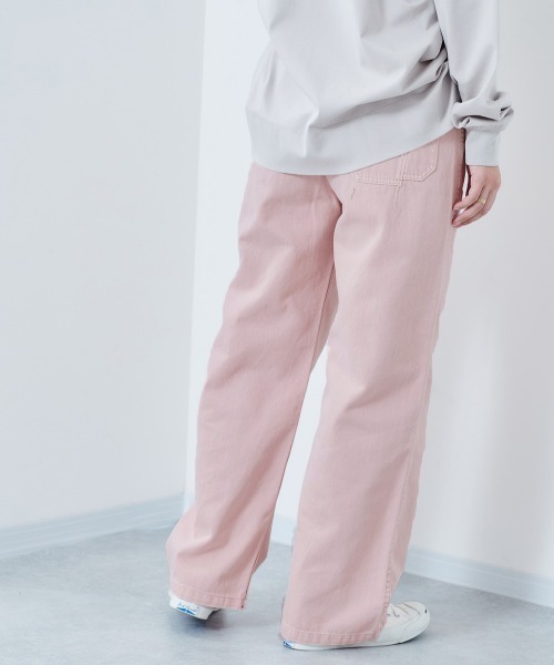 cepo（セポ）の「ＡＳＵＴＥＸリメイクデニムストレート（デニムパンツ・レディース・ベージュ/ピンク/イエロー/サックスブルー・S/M）」の6枚目の写真