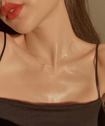 EIMY ISTOIRE（エイミーイストワール）の「K10 crossed necklace