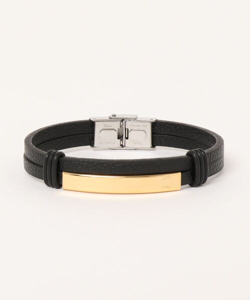 Fun & Daily（ファンアンドデイリー）の「F&D : Leather Double Bracelet（ブレスレット・メンズ・ブラック/ブラウン/ブラック系その他/ブラウン系その他・FREE）」の6枚目の写真