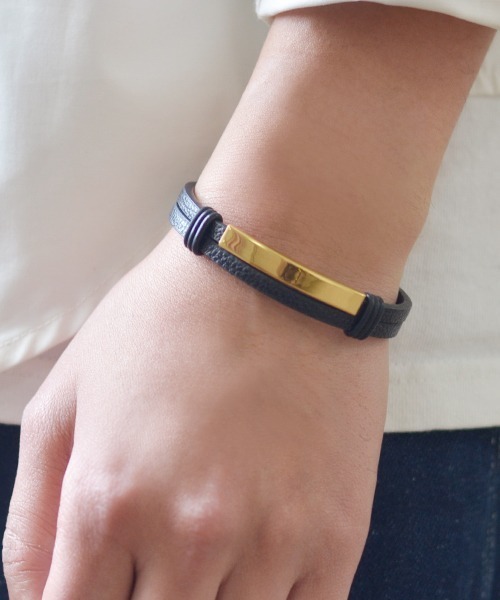 Fun & Daily（ファンアンドデイリー）の「F&D : Leather Double Bracelet（ブレスレット・メンズ・ブラック/ブラウン/ブラック系その他/ブラウン系その他・FREE）」の7枚目の写真