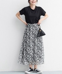 ハイネックTシャツドッキングワンピース