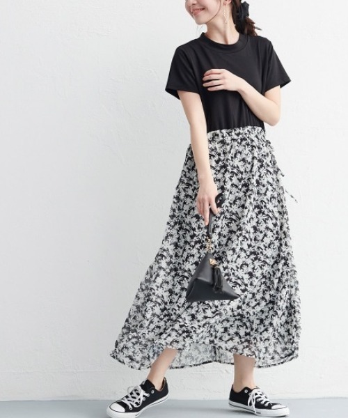 RANAN(ラナン)の「ハイネックTシャツドッキングワンピース(ワンピース・レディース・イエロー/ブラック/グリーン・L/M/LL)」の20枚目の写真