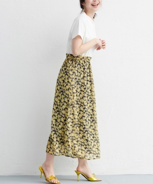 RANAN(ラナン)の「ハイネックTシャツドッキングワンピース(ワンピース・レディース・イエロー/ブラック/グリーン・L/M/LL)」の13枚目の写真