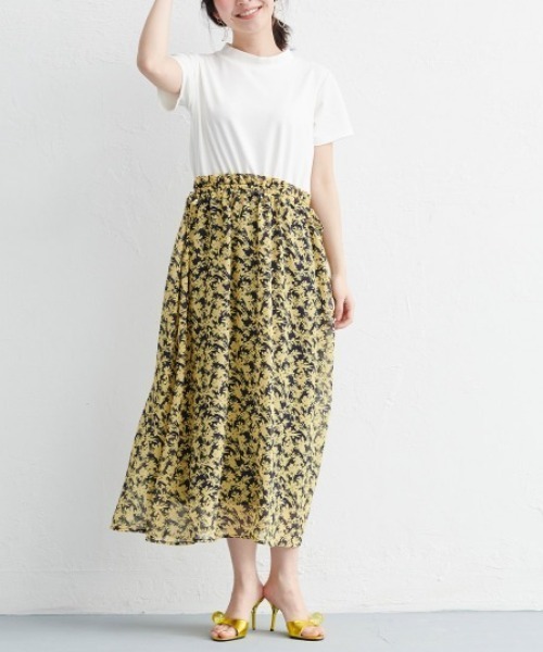 RANAN(ラナン)の「ハイネックTシャツドッキングワンピース(ワンピース・レディース・イエロー/ブラック/グリーン・L/M/LL)」の12枚目の写真