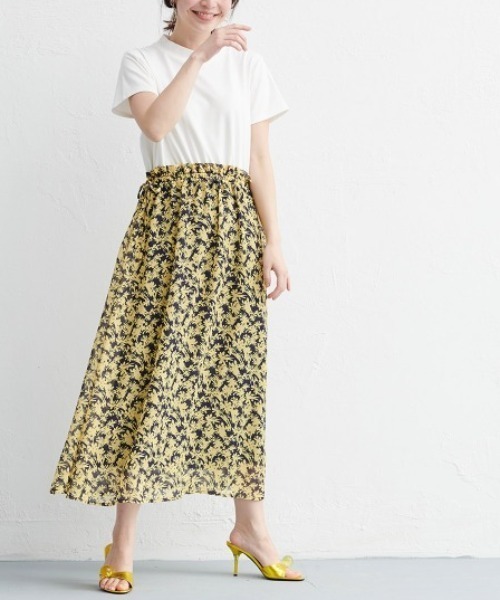 RANAN(ラナン)の「ハイネックTシャツドッキングワンピース(ワンピース・レディース・イエロー/ブラック/グリーン・L/M/LL)」の10枚目の写真