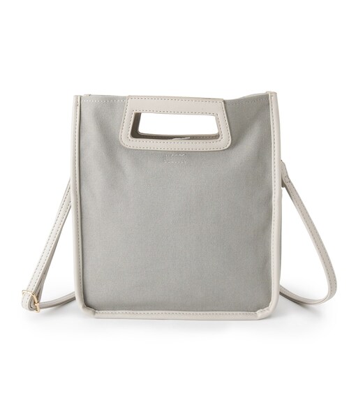 pink adobe（ピンクアドベ）の「◆【2WAY】パイピング スクエアショルダーバッグ（ショルダーバッグ・レディース・ブラック/グレー系/ブラウン系/サンドベージュ・00）」の7枚目の写真