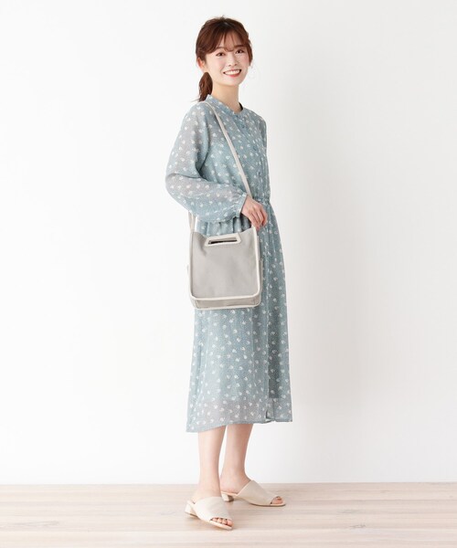 pink adobe（ピンクアドベ）の「◆【2WAY】パイピング スクエアショルダーバッグ（ショルダーバッグ・レディース・ブラック/グレー系/ブラウン系/サンドベージュ・00）」の11枚目の写真