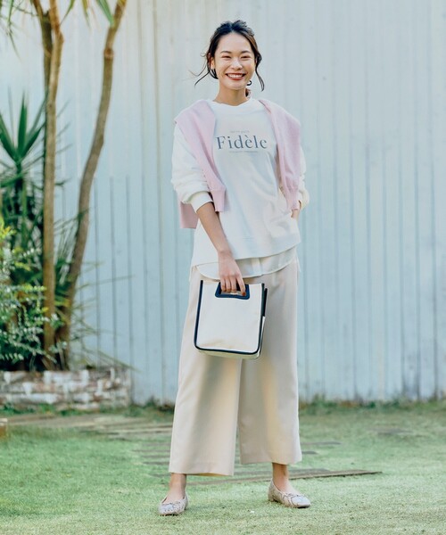 pink adobe（ピンクアドベ）の「◆【2WAY】パイピング スクエアショルダーバッグ（ショルダーバッグ・レディース・ブラック/グレー系/ブラウン系/サンドベージュ・00）」の14枚目の写真