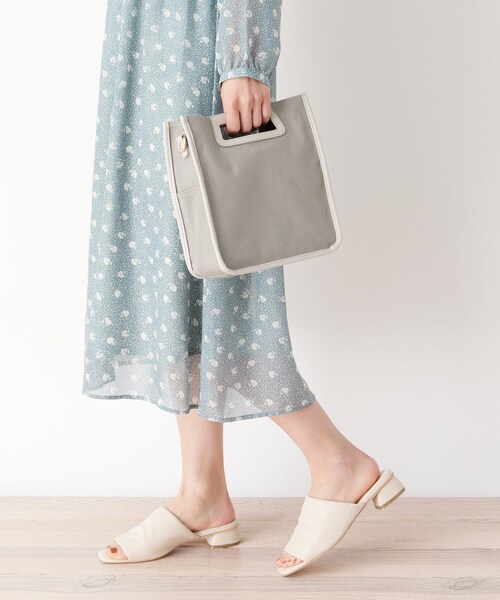 pink adobe（ピンクアドベ）の「◆【2WAY】パイピング スクエアショルダーバッグ（ショルダーバッグ・レディース・ブラック/グレー系/ブラウン系/サンドベージュ・00）」の18枚目の写真