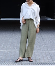 Lant Kalte | 【Lant Kalte】ヘリンボーンプリーツパンツ(その他パンツ)