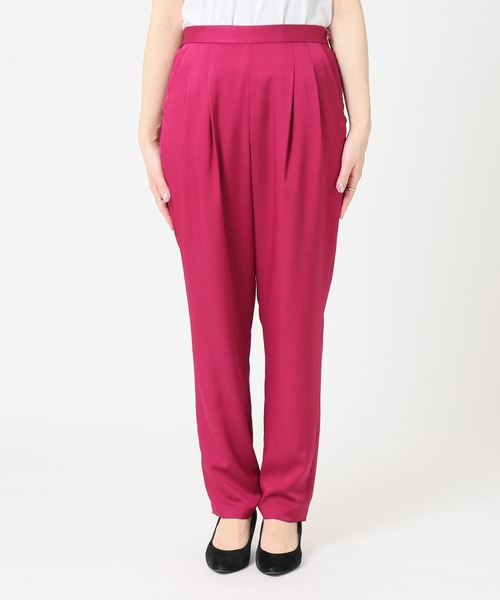 JOURNAL STANDARD（ジャーナルスタンダード）の「シルキーツイルテーパードパンツ◆（その他パンツ・レディース・ピンク/カーキ/ブラック・36/38）」の15枚目の写真