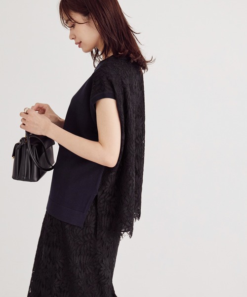 セットアップ対応 レースドッキングプルオーバー Tシャツ カットソー Rope ロペ のファッション通販 Zozotown