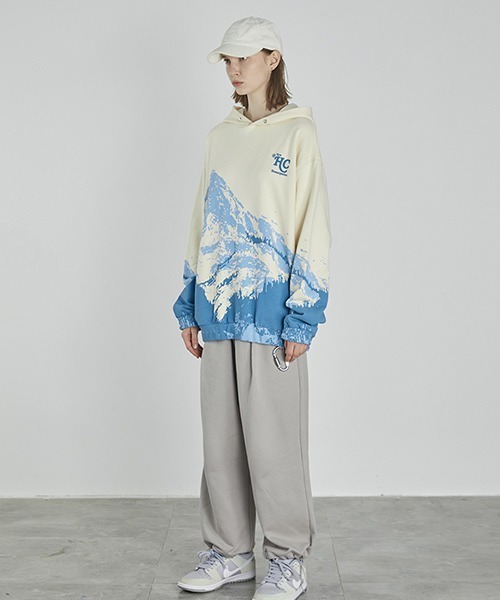 HARSH AND CRUEL（ハーシュアンドクルーエル）の「【Harsh and Cruel】Graphic Print Hoodie HM211021062（パーカー・メンズ・マルチ・S/M/L/XL）」の6枚目の写真