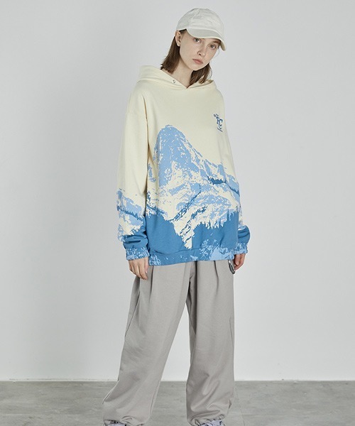 HARSH AND CRUEL（ハーシュアンドクルーエル）の「【Harsh and Cruel】Graphic Print Hoodie HM211021062（パーカー・メンズ・マルチ・S/M/L/XL）」の7枚目の写真