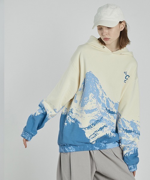 HARSH AND CRUEL（ハーシュアンドクルーエル）の「【Harsh and Cruel】Graphic Print Hoodie HM211021062（パーカー・メンズ・マルチ・S/M/L/XL）」の9枚目の写真