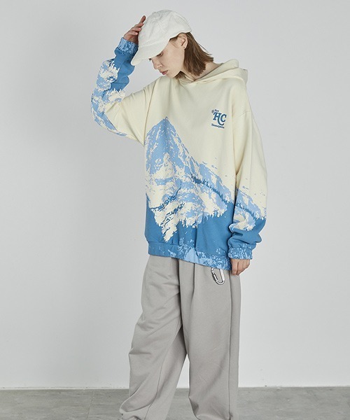 HARSH AND CRUEL（ハーシュアンドクルーエル）の「【Harsh and Cruel】Graphic Print Hoodie HM211021062（パーカー・メンズ・マルチ・S/M/L/XL）」の11枚目の写真