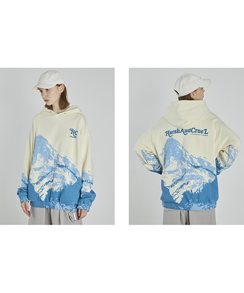 HARSH AND CRUEL（ハーシュアンドクルーエル）の「【Harsh and Cruel】Graphic Print Hoodie HM211021062（パーカー・メンズ・マルチ・S/M/L/XL）」の15枚目の写真