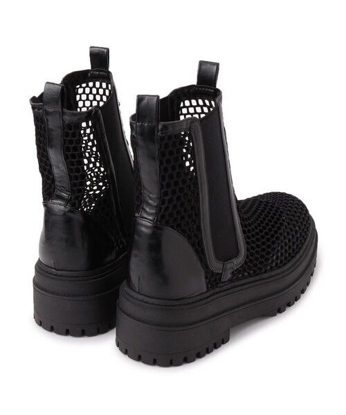 ESPERANZA（エスペランサ）の「シースルーメッシュサイドゴアブーツ（ブーツ・レディース・アイボリー系2/ブラック系2・S/M/L/LL）」の8枚目の写真