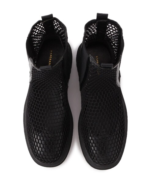 ESPERANZA（エスペランサ）の「シースルーメッシュサイドゴアブーツ（ブーツ・レディース・アイボリー系2/ブラック系2・S/M/L/LL）」の5枚目の写真