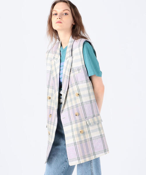 宅配便配送 ÉTOILE ISABEL MARANT MARANT 34（ISABEL チェック柄ベスト トップス