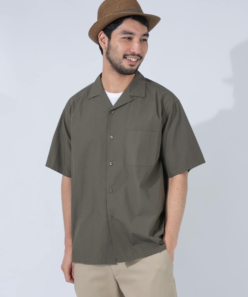 URBAN RESEARCH ROSSO MEN(アーバンリサーチロッソメン)の「タイプライターオープンカラーシャツ(シャツ/ブラウス・メンズ・スミクロ/ライトブラウン/カーキ・SMALL/MEDIUM/LARGE)」の3枚目の写真