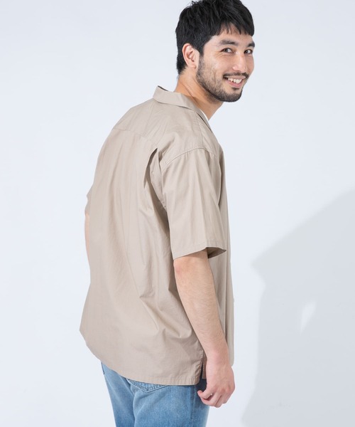 URBAN RESEARCH ROSSO MEN(アーバンリサーチロッソメン)の「タイプライターオープンカラーシャツ(シャツ/ブラウス・メンズ・スミクロ/ライトブラウン/カーキ・SMALL/MEDIUM/LARGE)」の7枚目の写真