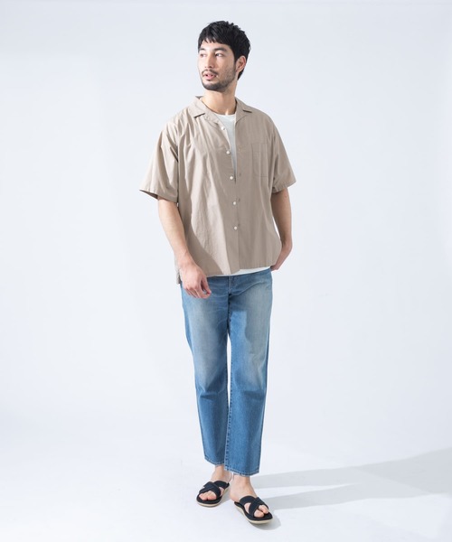 URBAN RESEARCH ROSSO MEN(アーバンリサーチロッソメン)の「タイプライターオープンカラーシャツ(シャツ/ブラウス・メンズ・スミクロ/ライトブラウン/カーキ・SMALL/MEDIUM/LARGE)」の9枚目の写真