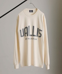 VALLIS by FACTOTUM | 【VALLIS by FACTOTUM】《別注》カレッジロゴ ヘイズプリント クルーネックロンT(Tシャツ/カットソー)