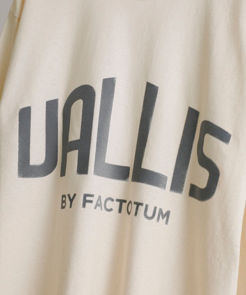 VALLIS by FACTOTUM（ヴァリスバイファクトタム）の「【VALLIS by FACTOTUM】《別注》カレッジロゴ ヘイズプリント クルーネックロンT（Tシャツ/カットソー・メンズ・アイボリー/ブラック/アッシュグレー/グレイッシュブルー・M/L）」の20枚目の写真